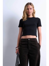 topshop γυναικείο t-shirt μονόχρωμο `tseveryday` - 31000138 μαύρο