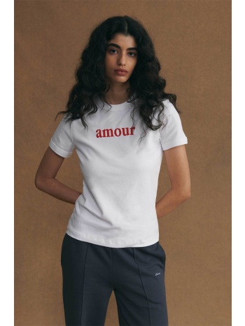 maison labiche γυναικείο βαμβακερό t-shirt μονόχρωμο με