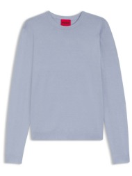 hugo boss ανδρική μπλούζα μονόχρωμη` san cody` - 50532074 γαλάζιο