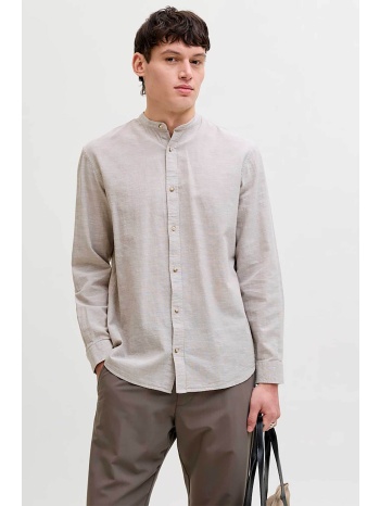 jack & jones ανδρικό πουκάμισο μάο regular fit - 12289184