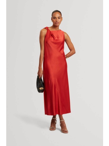 ted baker γυναικείο midi αμάνικο φόρεμα μονόχρωμο `elouize`