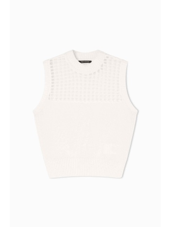 armani exchange γυναικεία πλεκτή μπλούζα αμάνικη με