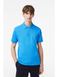 lacoste ανδρική μπλούζα πόλο πικέ κοντομάνικη με κεντημένο λογότυπο classic fit - l1212 μπλε cornflo