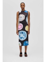 stine goya γυναικείο midi φόρεμα `the platera` - sg-ss26-d104-2244 καφέ