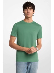 michael kors ανδρικό t-shirt με κεντημένο monogram print regular fit - cf15fj2c93 πράσινο