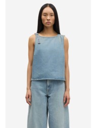 samsøe samsøe γυναικείο denim τοπ `samolly` - f25400010 denim blue