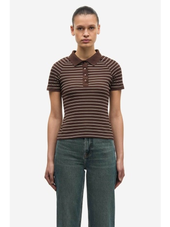 samsøe samsøe γυναικεία μπλούζα πόλο ριγέ `samia` 
