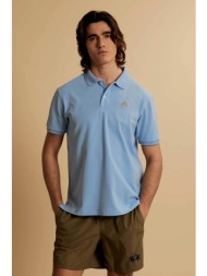 la martina ανδρική μπλούζα πόλο πικέ με κεντημένο λογότυπο regular fit `eduardo` - mcp002-pk001 μπλε