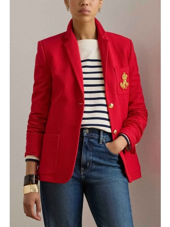 lauren ralph lauren γυναικείο σακάκι με κεντημένο monogram