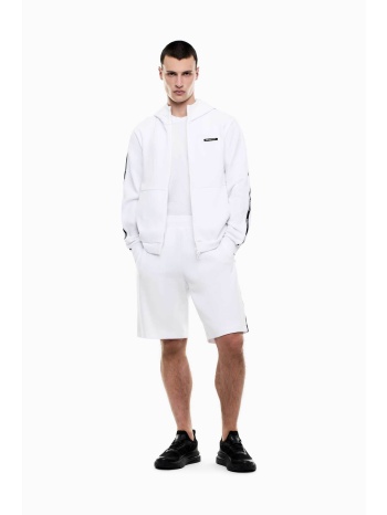 ea7 ανδρική βερμούδα με ελαστική μέση και logo tape στο