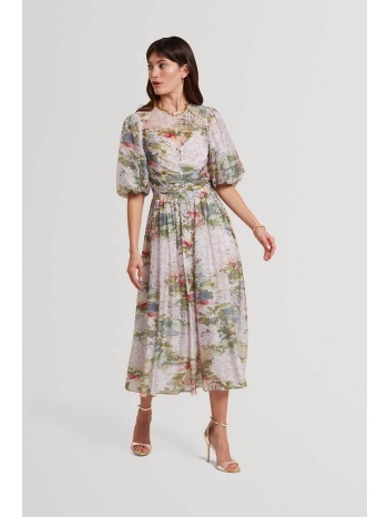 ted baker γυναικείο midi φόρεμα με floral print `jonora` 