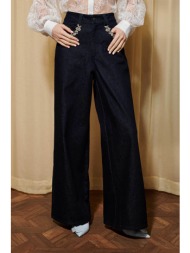 sister jane γυναικείο τζιν παντελόνι με στρας `dream brightside` - trd112ble denim blue