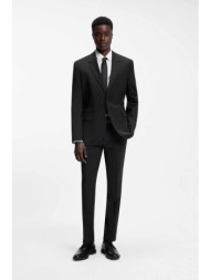 hugo boss ανδρικό μάλλινο παντελόνι κοστουμιού - 50540306 μαύρο