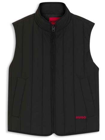 hugo boss ανδρικό μπουφάν καπιτονέ αμάνικο με ψηλό γιακά