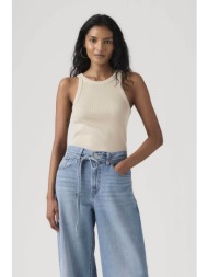 levi`s® γυναικείο αμάνικο τοπ ribbed slim fit `pride racer` - a33810039 μπεζ
