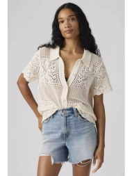 levi`s® γυναικείο πλεκτό πουκάμισο relaxed fit `susanna floral crochet` - 005a90002 κρέμ