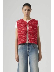 levi`s® γυναικείο γιλέκο με all-over print standard fit `rue liner` - 005at0000 κόκκινο