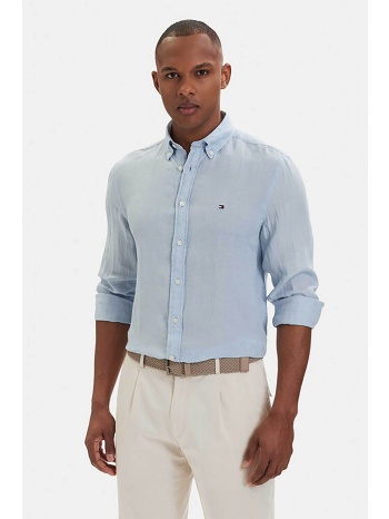 tommy hilfiger ανδρικό λινό πουκάμισο button down με