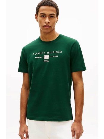 tommy hilfiger ανδρικό t-shirt με λογότυπο regular fit 