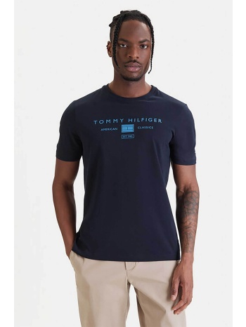 tommy hilfiger ανδρικό t-shirt με λογότυπο regular fit 