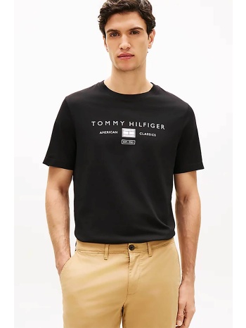 tommy hilfiger ανδρικό t-shirt με λογότυπο regular fit 