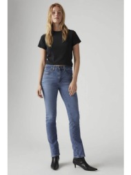 levi`s® γυναικείο τζιν παντελόνι ψηλόμεσο πεντάτσεπο straight fit `724` - 188830204 denim blue