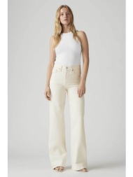 levi`s® γυναικείο τζιν παντελόνι ψηλόμεσο πεντάτσεπο slim wide fit `ribcage` - a60810009 λευκό