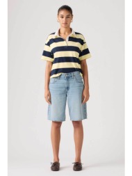 levi`s® γυναικεία denim βερμούδα πεντάτσεπη baggy fit `dad` - 000mj0017 denim blue ανοιχτό