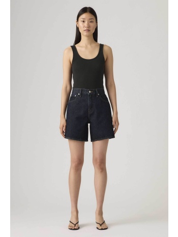 levi`s® γυναικεία denim βερμούδα ψηλόμεση πεντάτσεπη baggy