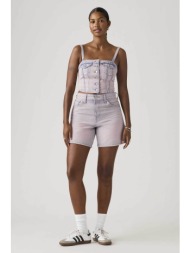 levi`s® γυναικεία denim βερμούδα ψηλόμεση πεντάτσεπη baggy fit - a93110031 ροζ ανοιχτό