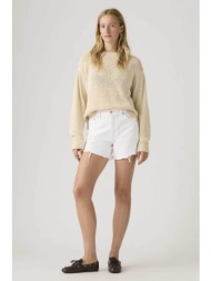 levi`s® γυναικείο denim σορτς ψηλόμεσο πεντάτσεπο relaxed fit `ribcage` - 005ds0007 λευκό