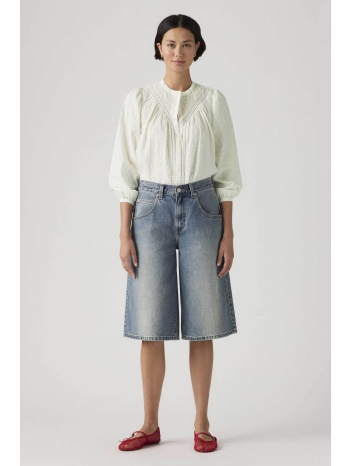 levi`s® γυναικεία denim βερμούδα πεντάτσεπη super baggy fit