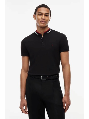 tommy hilfiger ανδρική μπλούζα πόλο με κεντημένο logo flag