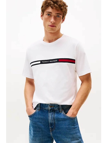 tommy hilfiger ανδρικό t-shirt με λογότυπο regular fit 
