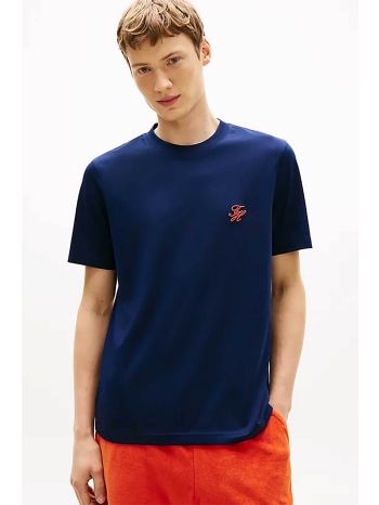 tommy hilfiger ανδρικό t-shirt με κεντημένο monogram