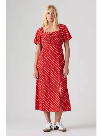 levi`s® γυναικείο midi φόρεμα με all-over print slim fit
