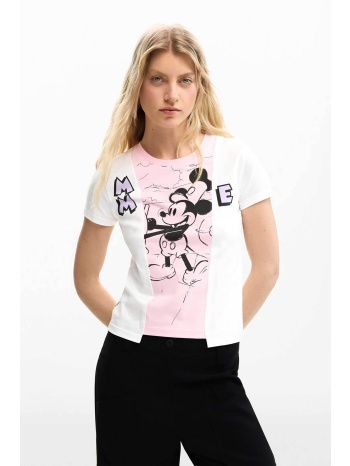 desigual γυναικείο t-shirt με print regular fit `mickey