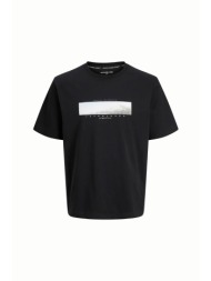 jack & jones ανδρικό t-shirt με photo print regular fit - 12289870 μαύρο