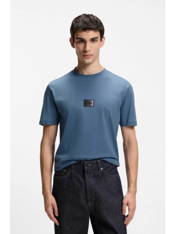 hugo boss ανδρικό t-shirt με logo print regular fit