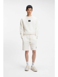 hugo boss ανδρικό σορτς με logo patch `darix` - 50557471 λευκό