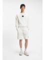 hugo boss ανδρικό σορτς με logo patch `darix` - 50557471 λευκό