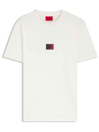 hugo boss ανδρικό t-shirt με logo print regular fit