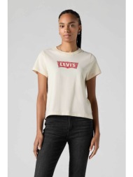 levi`s® γυναικείο t-shirt με λογότυπο standard fit `graphic favorite` - 005gv0042 εκρού