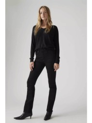 levi`s® γυναικείο ψηλόμεσο τζιν παντελόνι πεντάτσεπο slim straight fit `724` - 188830321 μαύρο