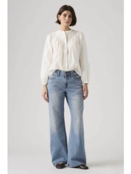 levi`s® γυναικείο τζιν παντελόνι πεντάτσεπο loose bootcut fit `baggy dad` - 005do0000 denim blue ανο