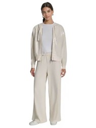 dkny γυναικείο παντελόνι φόρμας μονόχρωμο - dj6p3115 εκρού