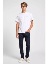 lee® ανδρικό τζιν παντελόνι πεντάτσεπο slim tapered fit `luke` - 112363922 denim blue σκούρο