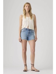 levi`s® γυναικείο ψηλόμεσο denim σορτς πεντάτσεπο `501® curve` - 005dp0001 denim blue ανοιχτό
