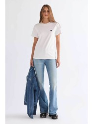 wrangler® γυναικείο τζιν παντελόνι πεντάτσεπο flared fit `montana` - 112378170 denim blue ανοιχτό