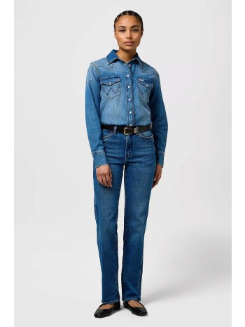 wrangler® γυναικείο τζιν παντελόνι πεντάτσεπο straight fit